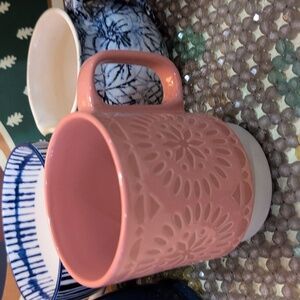 Pink ceramic mug